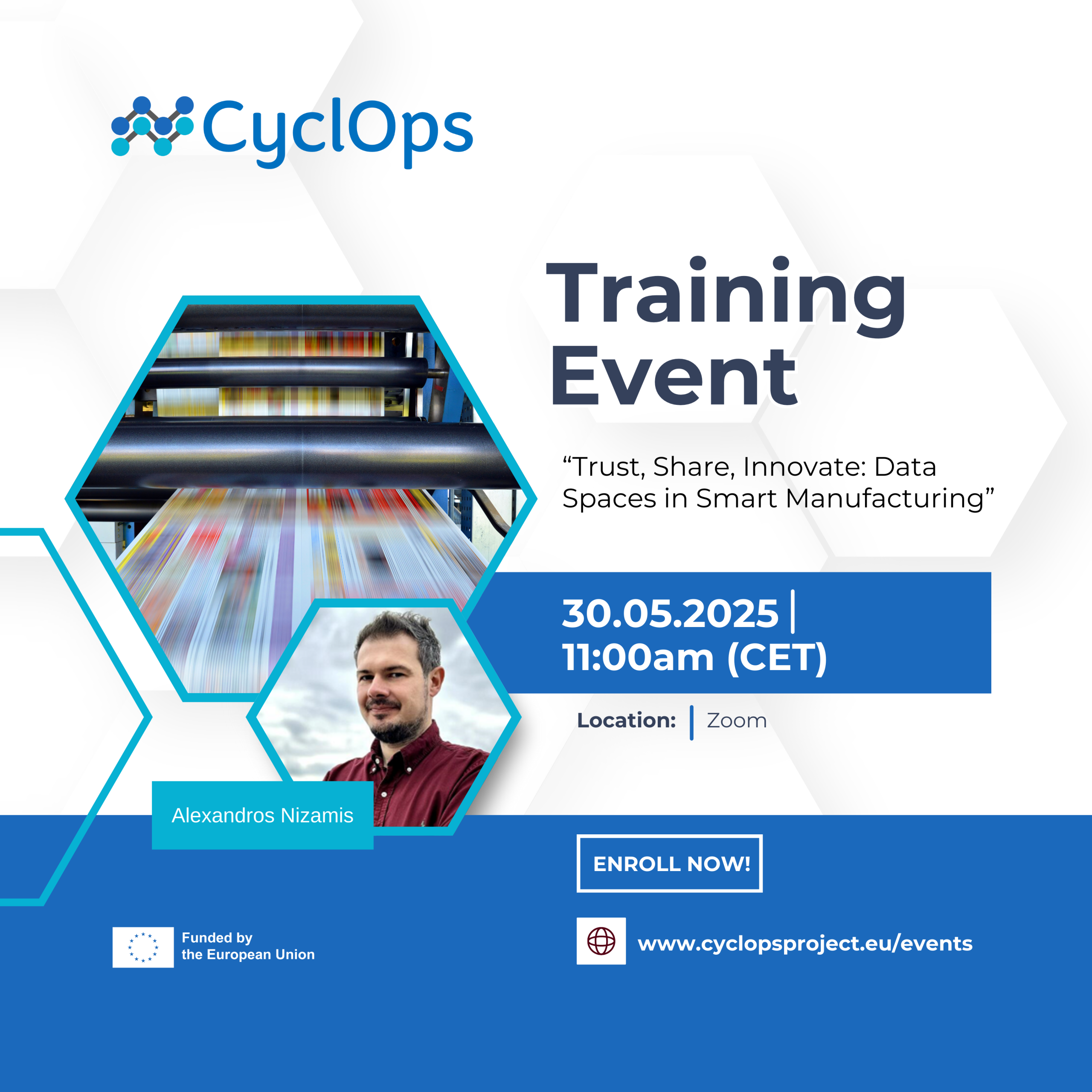 CyclOps training event: “Trust, Share, Innovate: Data Spaces in Smart Manufacturing”